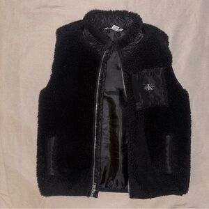 Calvin Klein Black Textured Vest 4T